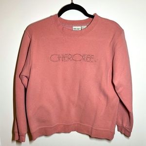 Vintage Cherokee Embroidered Logo Sweatshirt Size Small